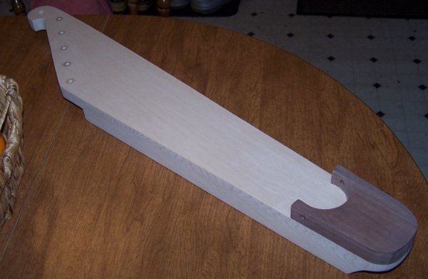 another picture of the kantele after sanding