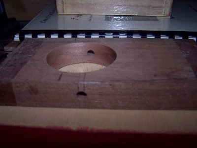 Tailpiece with centre cut out